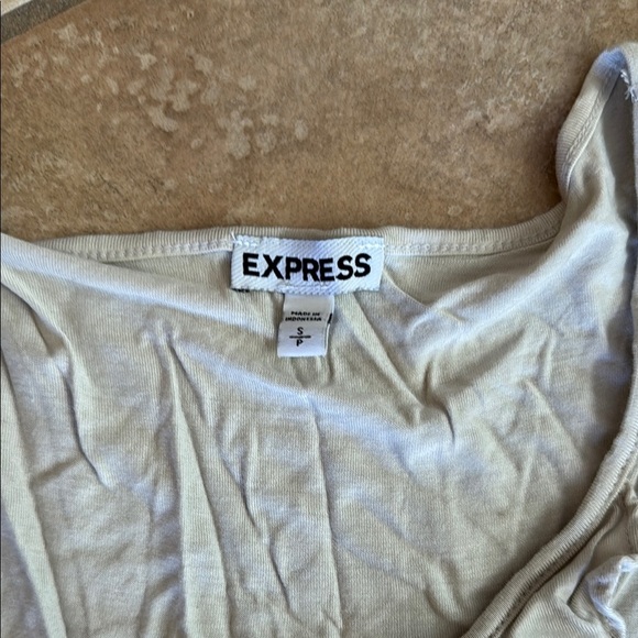 Express Gray Sleeveless Tank Top - Picture 2 of 3